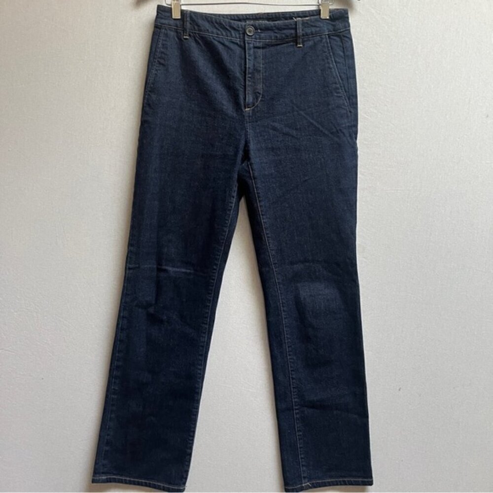 Lauren Ralph Lauren Black Label High Waisted Straight Leg Denim Jeans Sz 4 31"